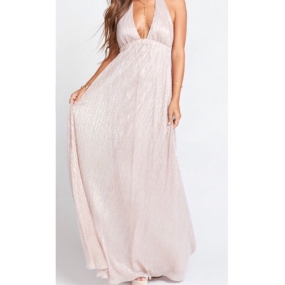 NET  Show Me Your Mumu Halter Bridesmaids Dress